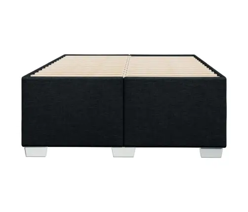 Gultas Rāmis Bez Matrača Melns 120X190 Cm Audums Vidaxl