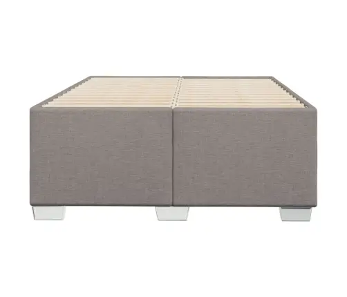 Gultas Rāmis Bez Matrača Pelēkbrūns 120X190 Cm Audums Vidaxl