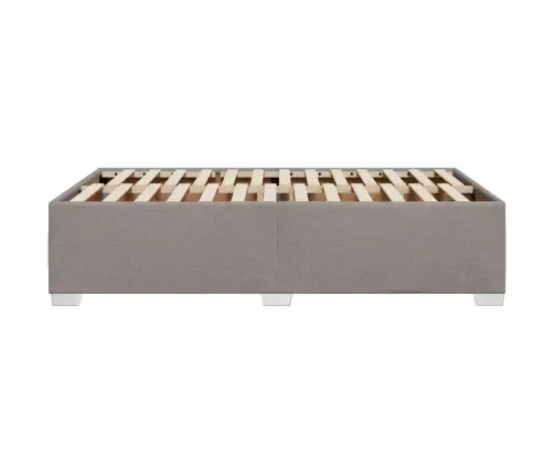 Gultas Rāmis Bez Matrača Pelēkbrūns 120X190 Cm Audums Vidaxl
