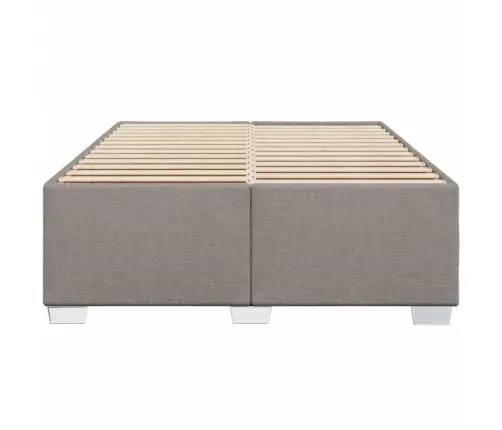 Gulta Bez Matrača, Pelēkbrūns, 140X190 Cm, Audums Vidaxl