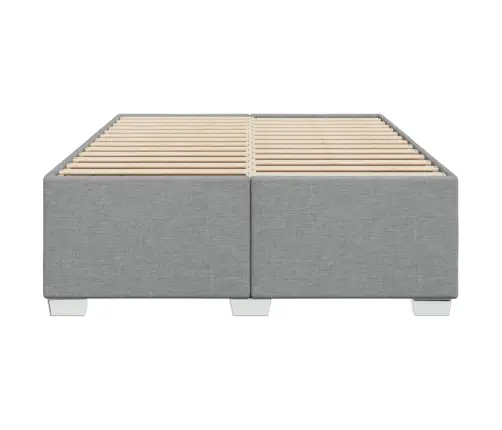 Gulta Bez Matrača, Gaiši Pelēks, 140X200 Cm, Audums Vidaxl