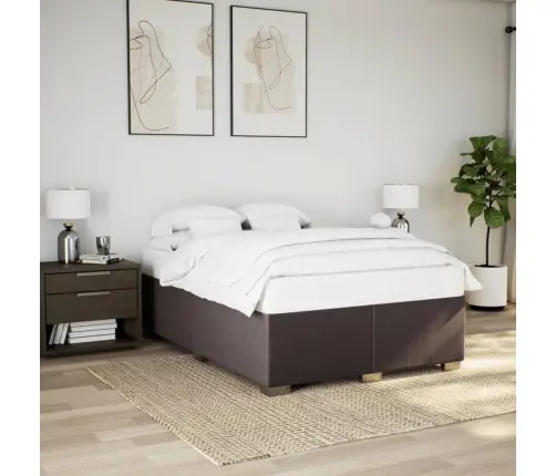 Voodiraam Ilma Madratsita, Tumepruun, 140 X 200 cm Kangas