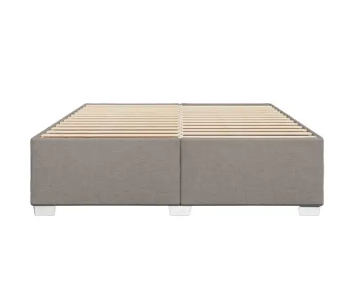 Gulta Bez Matrača, Pelēkbrūns, 180X200 Cm, Audums Vidaxl