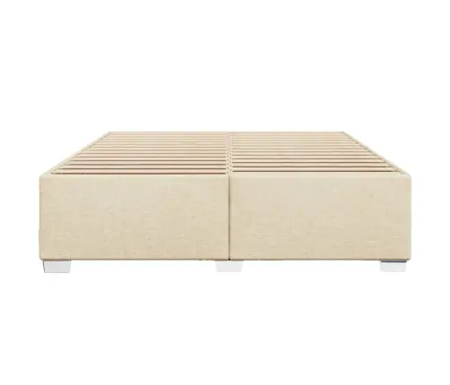 Gulta Bez Matrača, Krēmkrāsas, 180X200 Cm, Audums Vidaxl