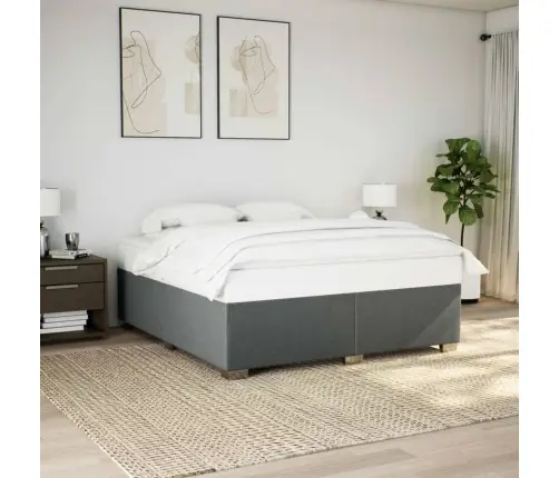 Lovos Rėmas Be Čiužinio, Tamsiai Pilkas, 200X200cm Audinys