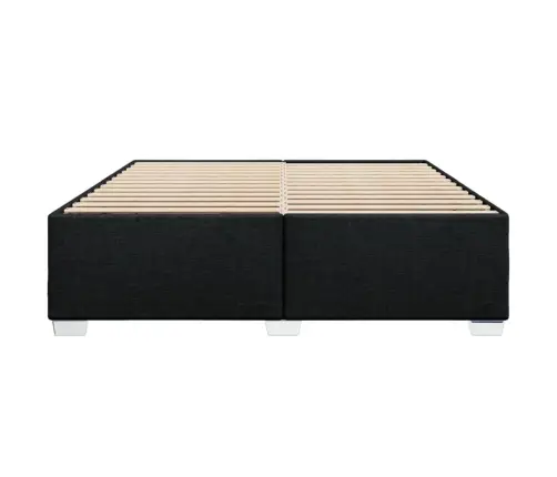 Gulta Bez Matrača, Melns, 200X200 Cm, Audums Vidaxl