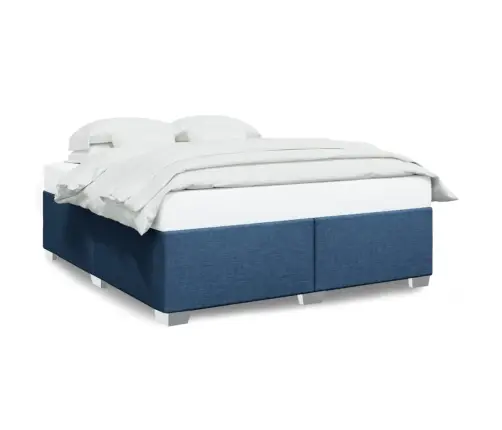 Lovos Rėmas Be Čiužinio, Mėlynos Spalvos, 200X200cm Audinys