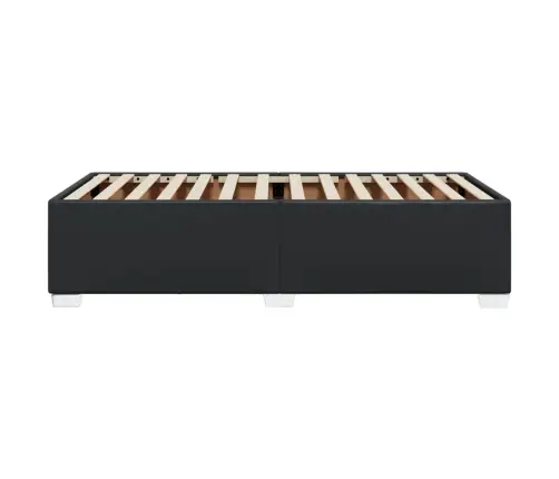 Gultas Rāmis, Melns, 80X200 Cm, Mākslīgā Āda Vidaxl