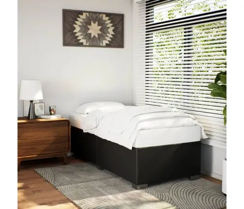 Gultas Rāmis, Melns, 80X200 Cm, Mākslīgā Āda Vidaxl