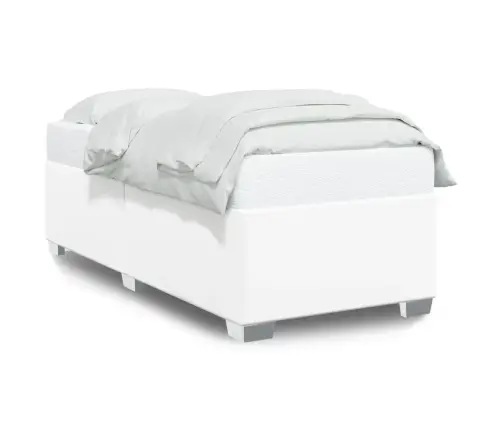 Gultas Rāmis, Balts, 80X200 Cm, Mākslīgā Āda Vidaxl