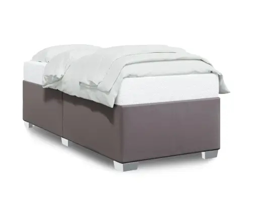 Gultas Rāmis, Pelēks, 80X200 Cm, Mākslīgā Āda Vidaxl