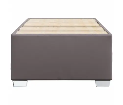 Gultas Rāmis, Pelēks, 80X200 Cm, Mākslīgā Āda Vidaxl