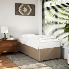 Voodiraam, Cappuccino, 80X200 cm Kunstnahk