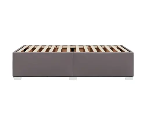 Voodiraam, Hall, 90X190 cm Kunstnahk