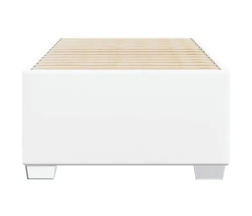 Gultas Rāmis, Balts, 90X200 Cm, Mākslīgā Āda Vidaxl