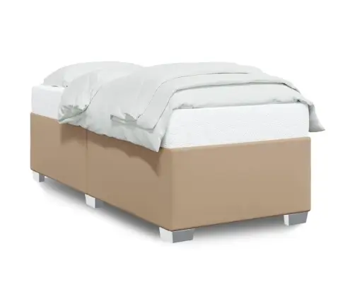 Voodiraam, Cappuccino, 90X200 cm Kunstnahast