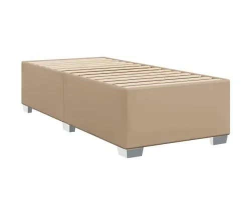 Voodiraam, Cappuccino, 90X200 cm Kunstnahast