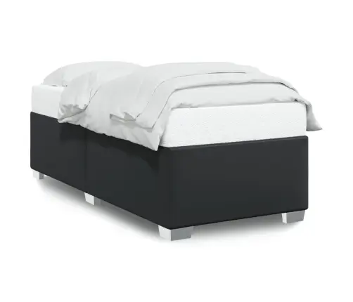 Lovos Rėmas, Juodos Spalvos, 100X200cm Dirbtinė Oda