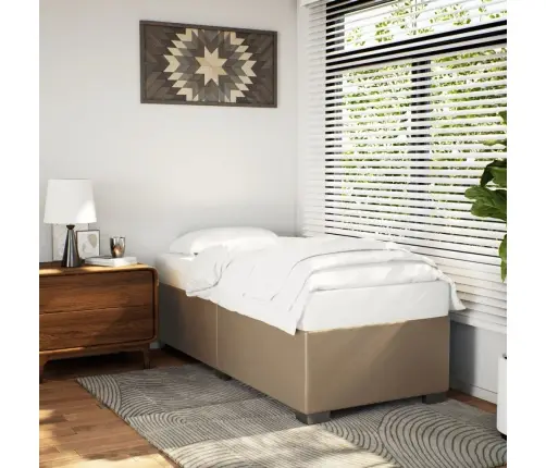 Gultas Rāmis, Kapučīno Krāsas, 100X200 Cm, Mākslīgā Āda Vidaxl