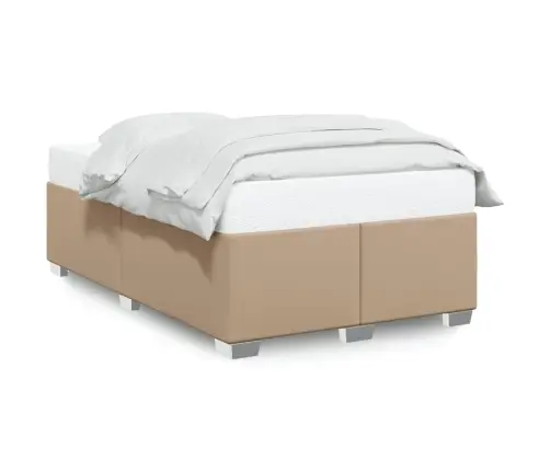 Voodiraam Ilma Madratsiga, Cappuccino, 120 X 190 cm Kunstnahk