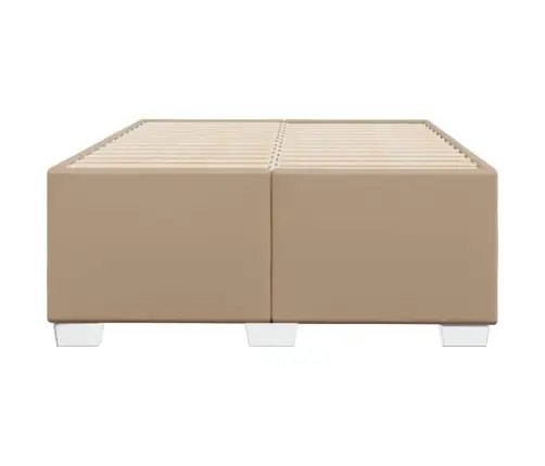 Voodiraam Ilma Madratsiga, Cappuccino, 120 X 190 cm Kunstnahk