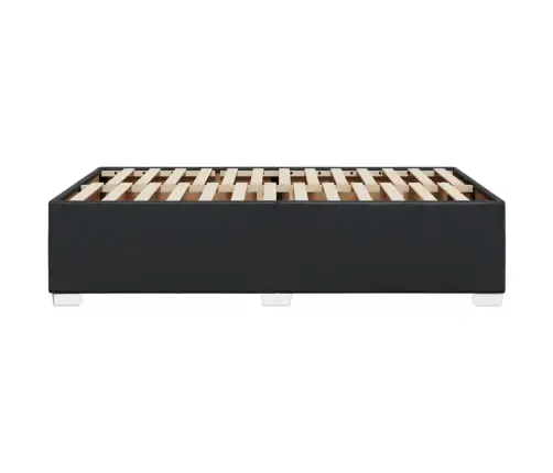 Gultas Rāmis, Melns, 120X200 Cm, Mākslīgā Āda Vidaxl