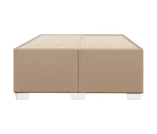 Gultas Rāmis, Kapučīno Krāsas, 120X200 Cm, Mākslīgā Āda Vidaxl