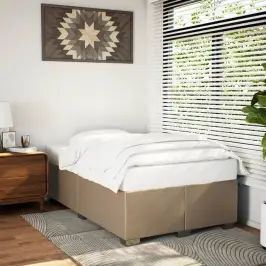 Gultas Rāmis, Kapučīno Krāsas, 120X200 Cm, Mākslīgā Āda Vidaxl