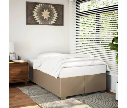 Gultas Rāmis, Kapučīno Krāsas, 120X200 Cm, Mākslīgā Āda Vidaxl