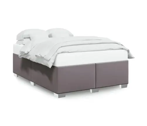 Voodiraam, Hall, 140X190 cm Kunstnahk