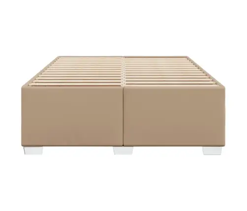 Gultas Rāmis, Kapučīno Krāsas, 140X190 Cm, Mākslīgā Āda Vidaxl