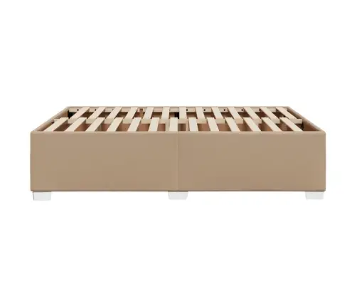 Gultas Rāmis, Kapučīno Krāsas, 140X190 Cm, Mākslīgā Āda Vidaxl