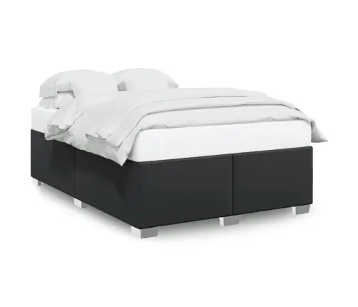 Lovos Rėmas, Juodos, 140X200cm Dirbtinė Oda