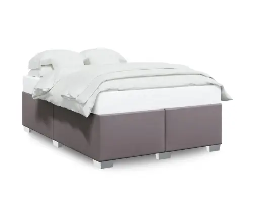 Voodiraam, Hall, 140X200 cm Kunstnahk