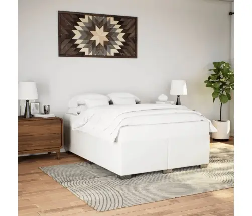 Lovos Rėmas, Baltos, 160X200cm Dirbtinė Oda