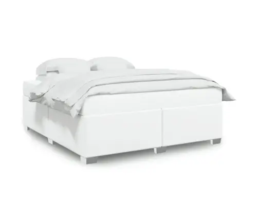 Gultas Rāmis, Balts, 180X200 Cm, Mākslīgā Āda Vidaxl