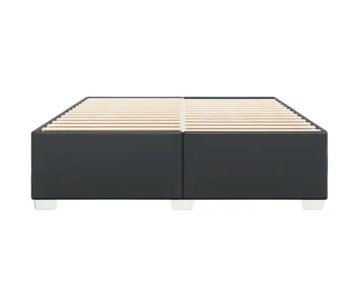 Lovos Rėmas, Juodos, 200X200cm Dirbtinė Oda