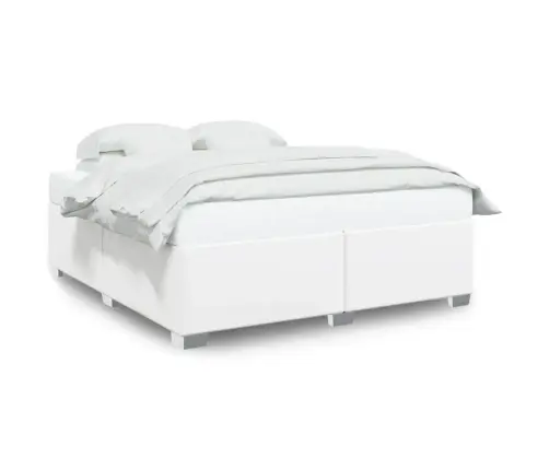 Gultas Rāmis, Balts, 200X200 Cm, Mākslīgā Āda Vidaxl