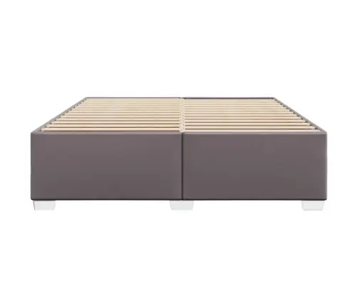 Gultas Rāmis, Pelēks, 200X200 Cm, Mākslīgā Āda Vidaxl