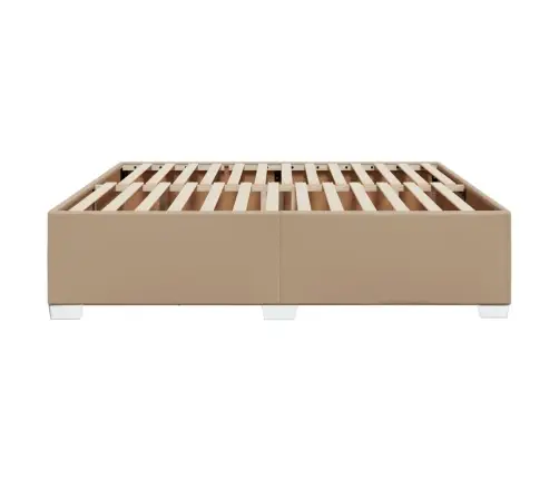 Lovos Rėmas, Kapučino, 200X200 cm Dirbtinė Oda