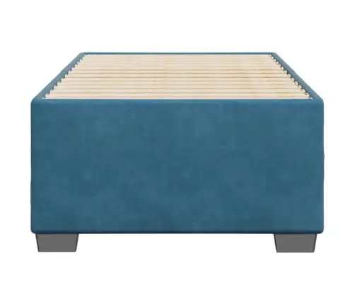 Gultas Rāmis, Zils Samts, 90X190 Cm Vidaxl