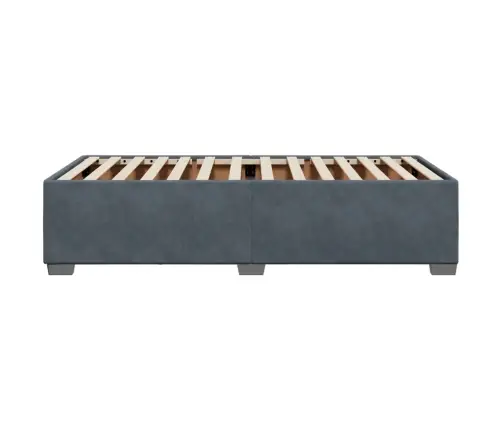 Voodiraam Ilma Madratsita, Tumehall, 100X200 cm Samet