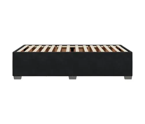 Voodiraam Ilma Madratsita Must 100X200 Cm Samet