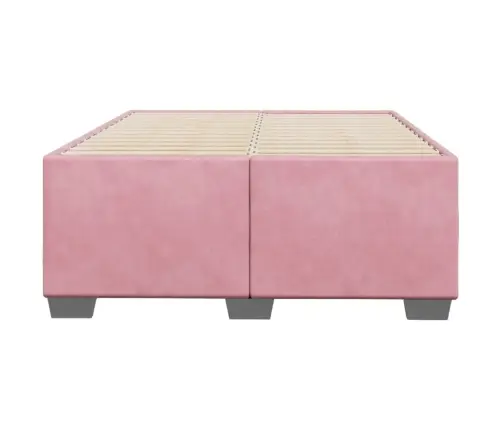 Lovos Rėmas Be Čiužiniu, Rožinis, 120X190 cm Aksomas