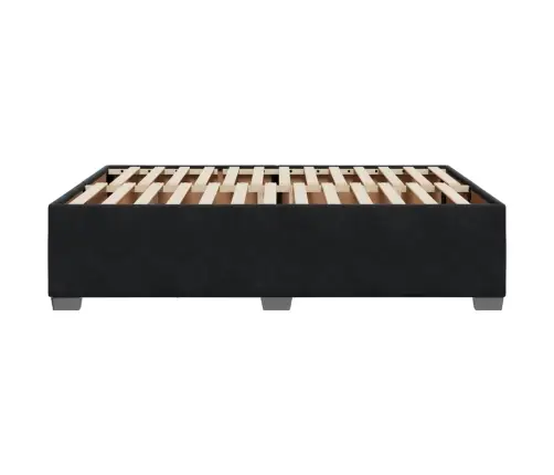 Lovos Rėmas Be Čiužinio, Juodos Spalvos, 140X190cm Aksomas