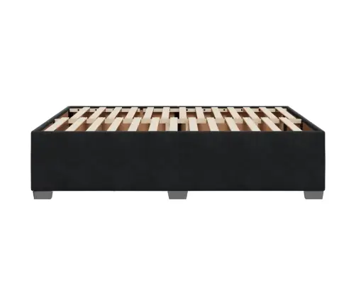 Voodiraam Ilma Madratsita, Must, 140X200 cm Samet