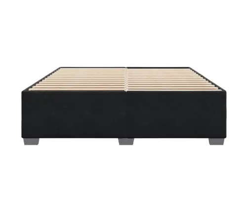 Lovos Rėmas Be Čiužinio, Juodos Spalvos, 180X200cm Aksomas Lovos Rėmas Be Čiužinio, Juodos Spalvos, 180X200cm Aksomas