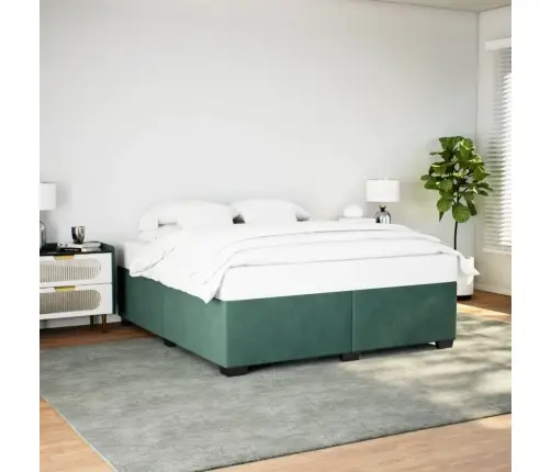 Voodiraam Ilma Madratsita Tumeroheline 200X200 Cm Samet