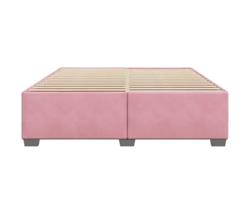 Lovos Rėmas, Rožinis, 200X200 cm Aksomas