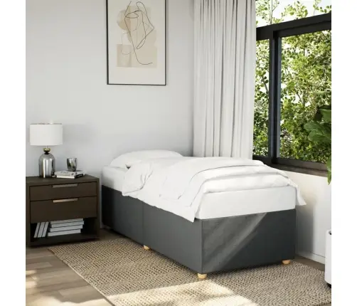 Lovos Rėmas Be Čiužinio, Tamsiai Pilkas, 80X200cm Audinys